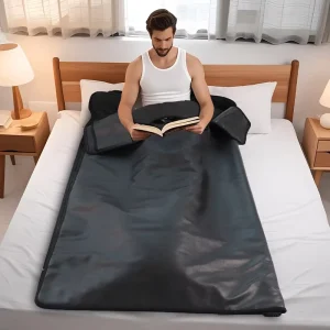 Fuerle Portable HigherDose Sauna Blanket Zipper Waterproof Heating Infrared Sauna Blanket for Home Spa