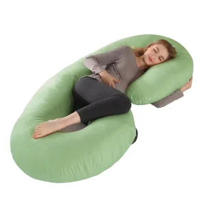 Full Body Maternity Pillow U Shaped Pregnancy Pillow 100% Polyester for Sleep Nursing Soft Support for Neck Arms Belly Legs