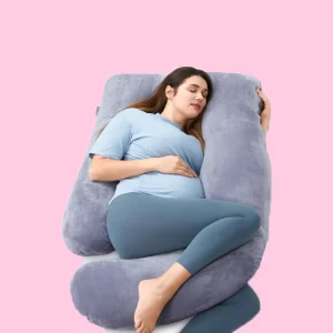 Full Body Pregnancy Pillow U C Shape Hybrid Maternity Pillow with Premium Filling for Back Belly Leg Pain Relief