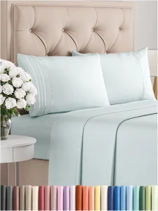 Full Size Comfy Breathable 4 Piece Sheet Set Deep Pockets Bed Sheet Set for Hotel