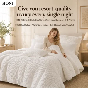 Full Size Luxury Style 200 Thread Count Comfortable Duvet Cover Set for Home Collection