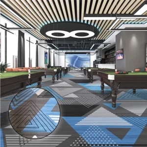 Full Wall to Wall Modern Carpet Elegant Grand Appearance Washable Commercial Flooring for Hotel Restaurant Exhibition Car Prayer