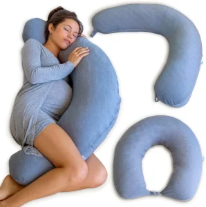 Fully Polyester Filling C Shaped Nursing and Maternity Full Body Pregnancy Pillows for Supporting Pregnant Women
