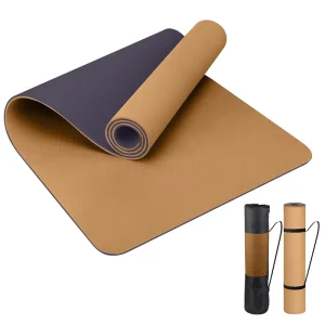 Fun Designs Eco-Friendly TPE Rubber PU NBR PVC Thick Yoga Mat for Charity Runs Ground-Gripping Folding Feature Customizable Logo