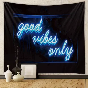 Funny Words Good Vibes Only Pink Welcome to the Shitshow Tapestry for Party Teen Art Living Room Dorm