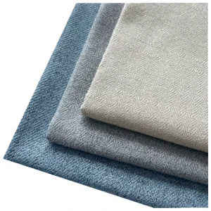 Furniture Home Textile 100% Polyester Fabrics Upholstery Linen Look Curtain Fabric