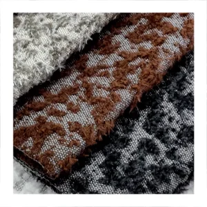 Furniture Italian Luxury Sofa Heavyweight Woven Yarn Dyed Polyester Chenille Fabric