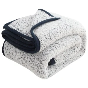 Fuzzy Fleece Warm Blanket Large Twin Size Ultra Soft Warm Sherpa Blanket Microfiber Cozy Blanket for Couch Sofa Lightweight
