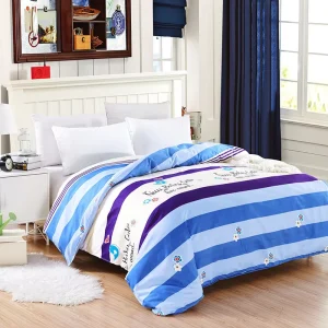 Fuzzy printed Twill Polyester Fiber Plants Flowers Modern Minimalist Bedding Single Double Duvet Covers Semi active Dyeing