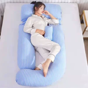 G Shaped Maternity Support Cushion for Pregnant and Nursing Women Portable Full Body Pregnancy Pillow