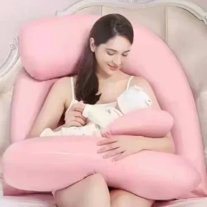 G Type Shaped Soft Velvet Fabric Full Pregnancy Pillow Maternity Body Pillow for Pregnant Side Sleeping