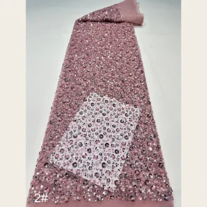 G2609 3 Embroidered Anti Bacteria Knitted Mesh Fabric 100% Polyester Plain Style Medium Weight 130cm Width for Home Textile