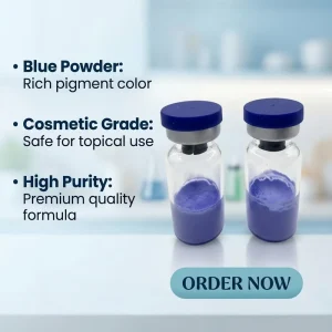 GHK Cu Copper Lyophilized Powder High Purity (99% 99.9%) Cosmetic Raw Material for Skin Care Repair