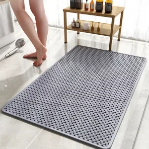 GHT Modern Bathroom Non slip No Accumulate PVC Bath Shower Anti fall Water proof Mat Toilet Hotel Floor Machine Made Stripes