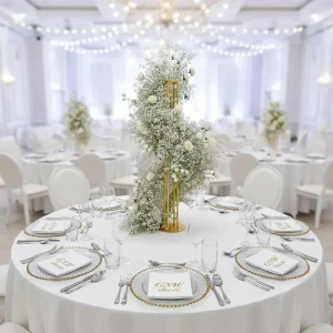 GNW Wedding Table Runner and Floral Centerpieces Events Decoration Factory