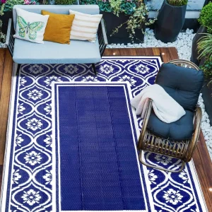 Garden Patio Mat Durable PP Woven Prayer Rug Moisture-Proof with Plush Pile Height for Garden Patio or Pray Space