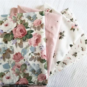 Garden Style Printed Small Flower Floral Twill Lining Pure Cotton Handmade Diy Floral Cloth Fabric
