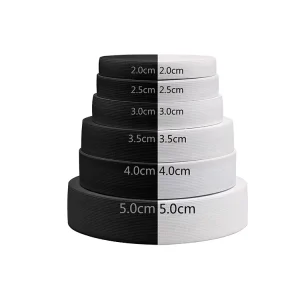Garment Sewing Accessories High Elasticity Customized Size Polyester Rubber Knitted Elastic Band