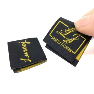 Garments Logo Custom T Shirt Clothing Textile Clothing Labeling Private Woven Labels for Clothing