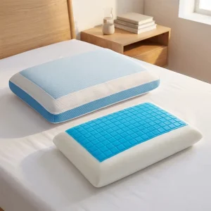 Gel Cooling Standard Size Memory Foam Pillow to Side Back and Stomach Sleepers for Sleeping Cool Bed Pillow