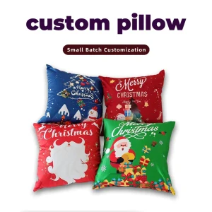 Geometric Custom Eco-friendly Christmas Decorative Sofa Pillow Modern Cut Pile 600TC Cushion Cover Portable Removable