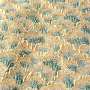 Geometric Fan Shaped Textured Cloud Three-dimensional Elegant Woven Jacquard Fabric