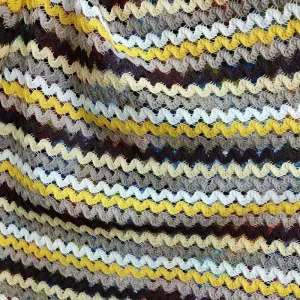 Geometric Knitting Fabric Polyester Knitted Crochet Fabric Dress Clothing Lace Fabrics