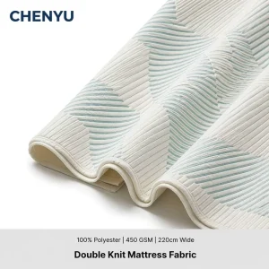Geometrical Design 100% Polyester Heavyweight 450gsm Knitted Mattress Double Jacquard Fabric