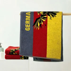 Germany 4 Stars Soccer Beach Towel Durable Cotton Sand Free Quick Dry Football Souvenir Fan Gift Towel
