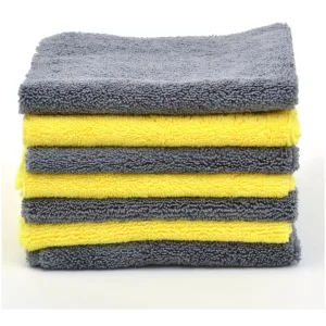 Geschirrhandtuch Set White 1200Gsm Super Absorbent Double Side Coral Fleece Shop Rags Car Towel Cleaning