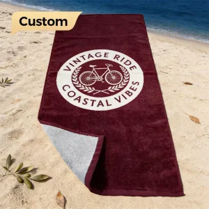 Gift Printed Pattern Customized Beach Towel with Quick Dry Soft Sand Proof Custom Design Logo for Summer Bath Travel