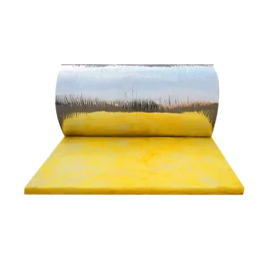 Glass Wool Insulation Roll Fiberglass Blanket Heat Resistant Sound Absorption Material Roofing Wall Ceiling HVAC Duct