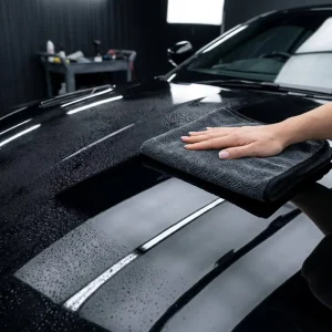 Glide Single Layer Twisted Loop Microfiber Towel Rapid Absorb Lint Free Professional Auto Detailing Car Wash Drying Cloth
