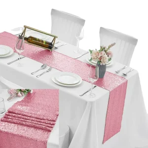 Glittering Sequins Wedding Table Runner Home Decoration Tablecloth for Party Banquet Various Colors