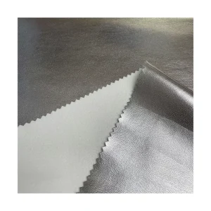 Glossy Reflective PU Leather Fabric 300GSM 100% Polyester for Car Interiors Garment Making Hometextile Design