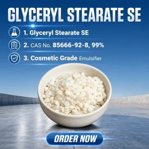 Glyceryl Stearate SE Cosmetic Grade Self-Emulsifying Emulsifier CAS No. 85666-92-8 99% Purity Slightly Yellow