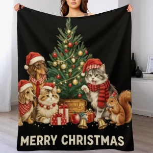Goblincore Aesthetic Flannel Throw Cozy Plush Fleece Cover for Nature Lovers Whimsical Forest Theme Bedding Blanket Art
