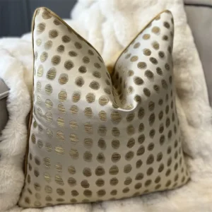 Gold Dot Luxury Throw Pillow Covers Home Decorative Pillows for Couch Sofa Living Room Bedroom Cars 18x18inch