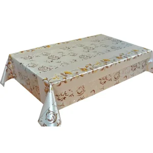 Gold PVC Table Runner Brushed Dining Table Mat Table Cloth for Party