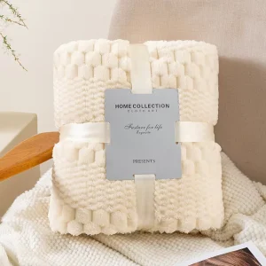 Golden Turtle Velvet Solid Flannel Jacquard Blanket Office Nap Air Conditioning Throw Pineapple Grid Bed Blanket
