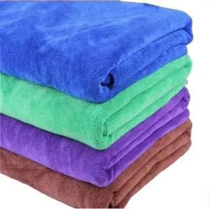 Good Material Touch Comfortable Plush Printing Design Logo Microfiber Bath Shower Towels