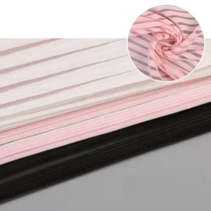 Good Price Textiles Spandex Stripe Knit Fancy Yarn Jacquard Knitting Fabric