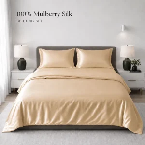 Good Quality New Design Customized Color Luxury European Style Silk Duvet Cover Bedding Set