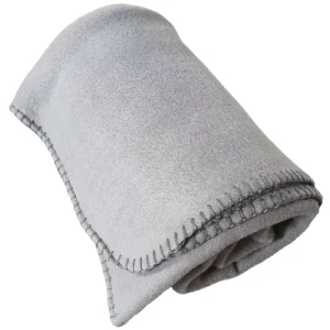 Good Quality RPET Recycled Polar Fleece Anti Pilling Brushed Knitted Throw Blanket With Logo