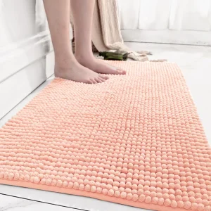Good Quality Super Soft Chenille Bath Mats Absorbent Washroom Carpet Anti Slip Bottom Bathtub Rugs