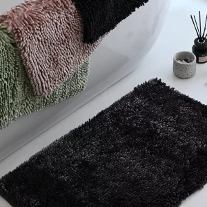 Good Quality Super Soft Chenille Bath Mats Absorbent Washroom Carpet Anti Slip Bottom Bathtub Rugs