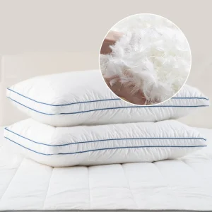 Goose Feathers Down Feather Alternative Pillow for Sleeping Gusseted Bed Hotel Collection Pillows