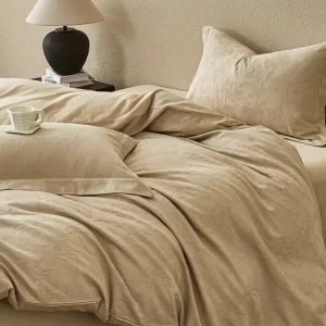 Grade A Cotton Comforter Set Modern Woven Thick Jacquard Four Piece All Season Bedding Bed Sheet Pillowcase Nondisposable