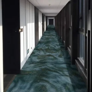 Gradient Commercial Hotel Corridor Nylon Printed Wall to Wall Carpets Customized
