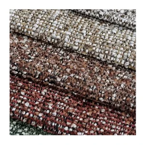 Grainy Chenille Woven Yarn Dyed Breathable 400gsm Tear Resistant Polyester Fabric Textile Raw Material for Sofa